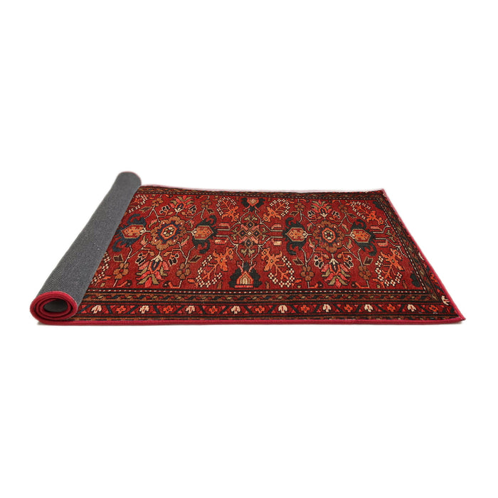 Sideview of Traditional Brown Red Persian Rug, tr994