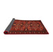 Sideview of Traditional Brown Red Persian Rug, tr994
