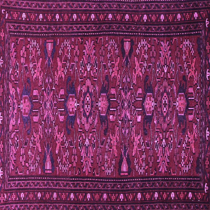 Square Machine Washable Persian Purple Traditional Area Rugs, wshtr994pur