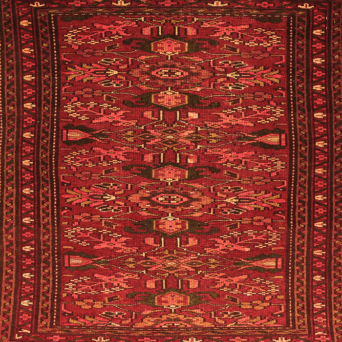 Serging Thickness of Persian Orange Traditional Rug, tr994org