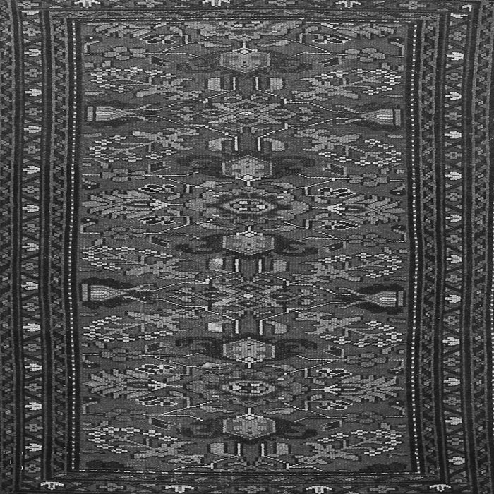 Round Machine Washable Persian Gray Traditional Rug, wshtr994gry