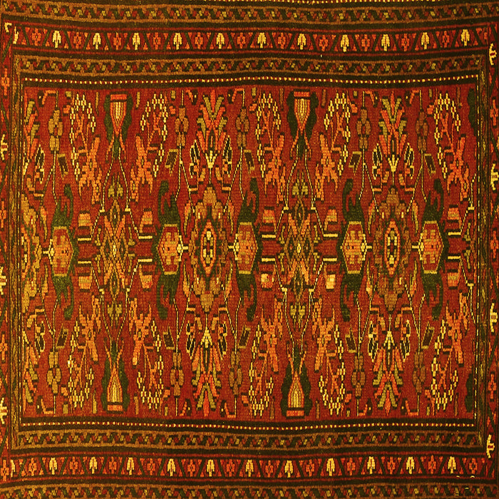 Square Persian Yellow Traditional Rug, tr994yw