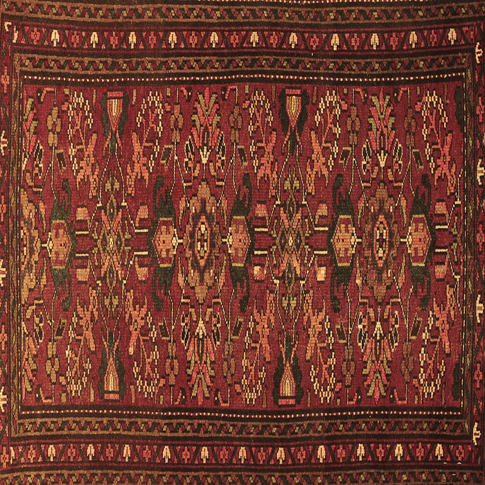 Square Persian Brown Traditional Rug, tr994brn