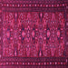 Square Persian Pink Traditional Rug, tr994pnk