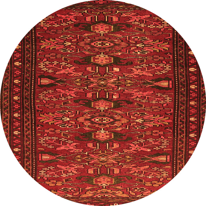 Square Persian Orange Traditional Rug, tr994org