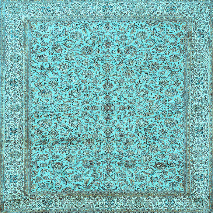 Square Persian Light Blue Traditional Rug, tr995lblu