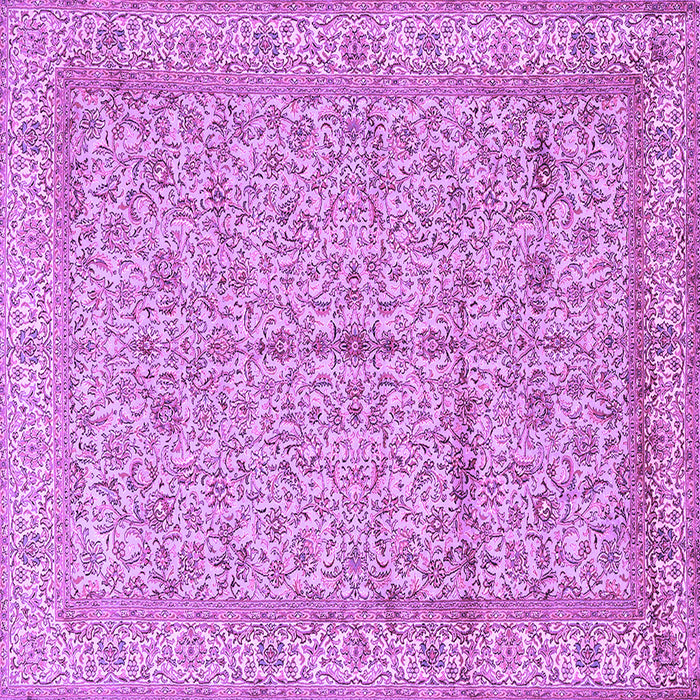 Square Machine Washable Persian Purple Traditional Area Rugs, wshtr995pur