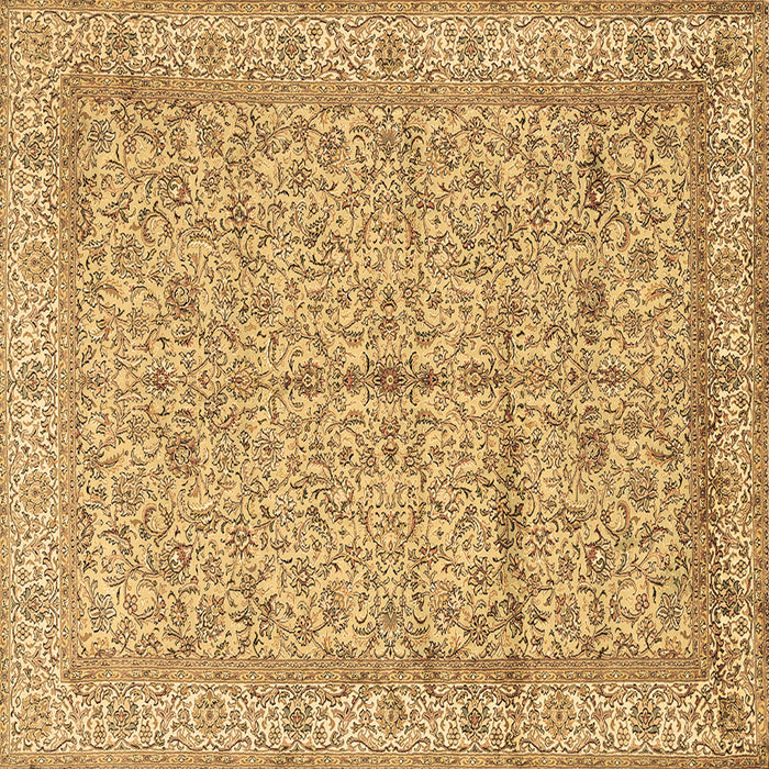 Square Machine Washable Persian Brown Traditional Rug, wshtr995brn