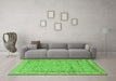 Machine Washable Persian Green Traditional Area Rugs in a Living Room,, wshtr995grn