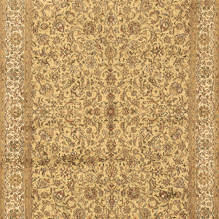 Machine Washable Persian Brown Traditional Rug, wshtr995brn