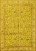 Machine Washable Persian Yellow Traditional Rug, wshtr995yw