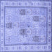 Square Persian Blue Traditional Rug, tr996blu