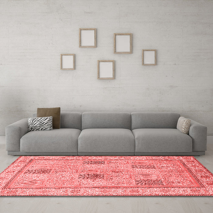 Traditional Red Washable Rugs