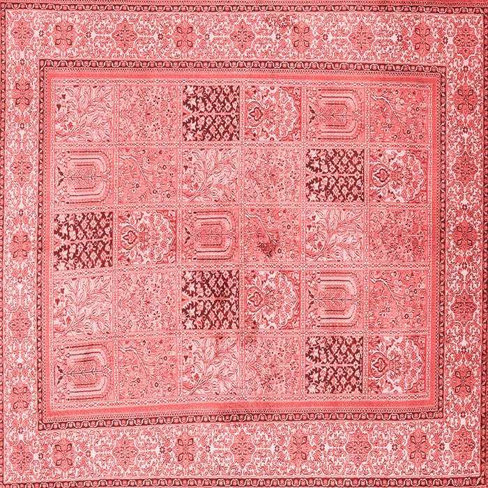 Machine Washable Persian Red Traditional Rug, wshtr996red