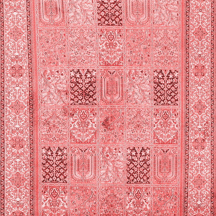 Machine Washable Persian Red Traditional Rug, wshtr996red