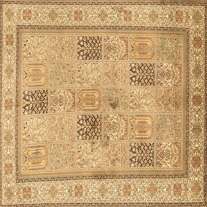 Square Machine Washable Persian Brown Traditional Rug, wshtr996brn
