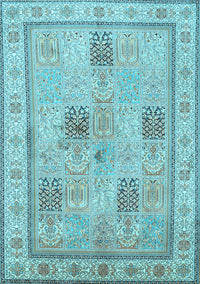 Persian Light Blue Traditional Rug, tr996lblu