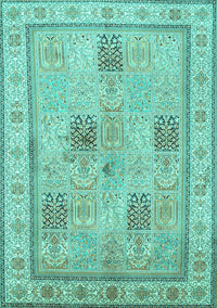 Persian Turquoise Traditional Rug, tr996turq