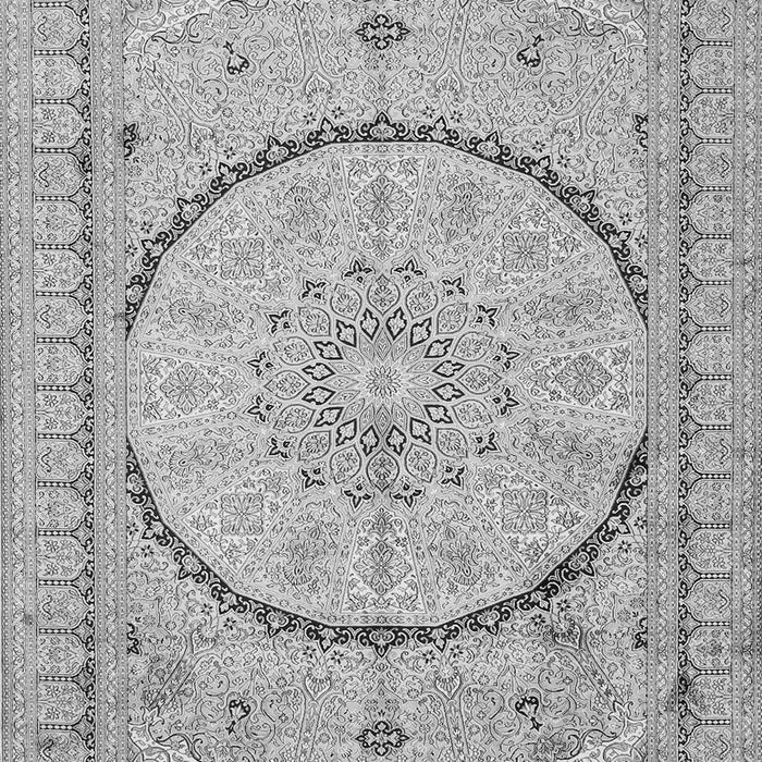 Medallion Gray Traditional Rug, tr997gry
