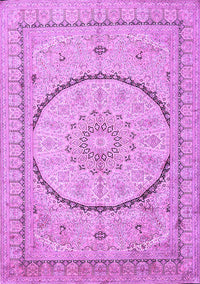 Medallion Purple Traditional Rug, tr997pur