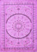 Medallion Purple Traditional Rug, tr997pur