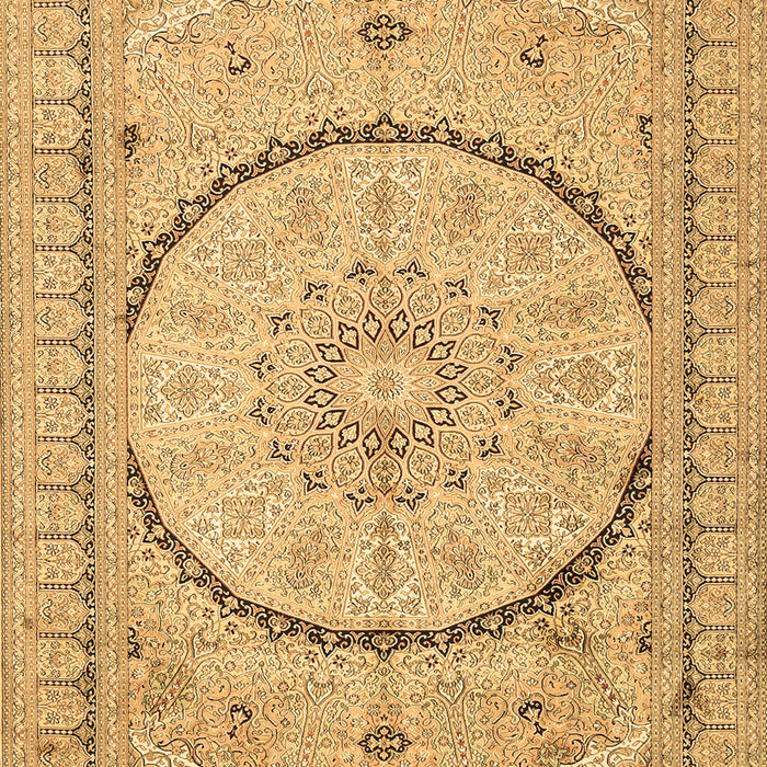 Medallion Brown Traditional Rug, tr997brn