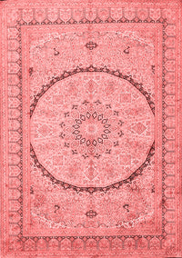 Medallion Red Traditional Rug, tr997red