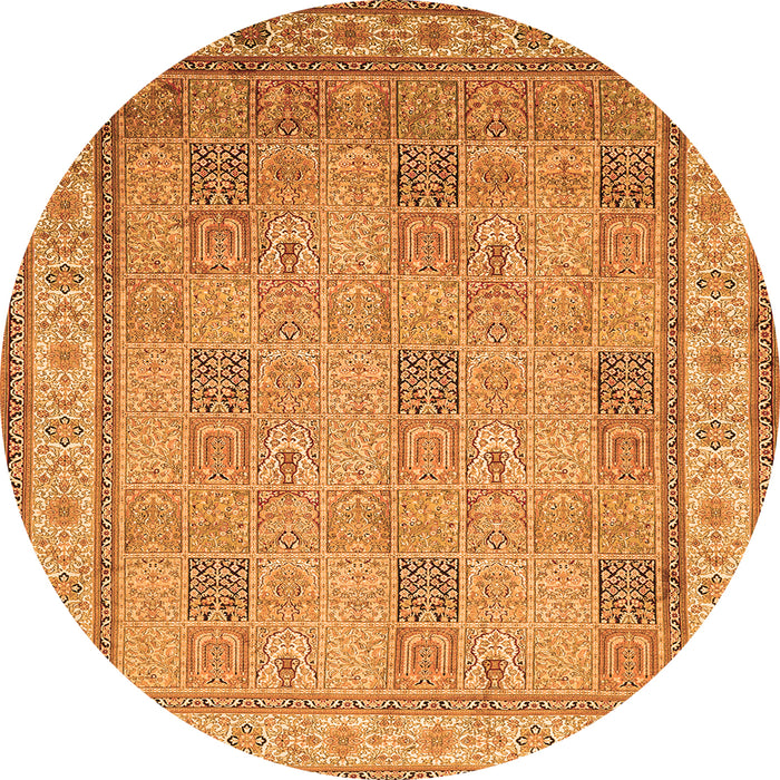 Machine Washable Persian Orange Traditional Area Rugs, wshtr998org