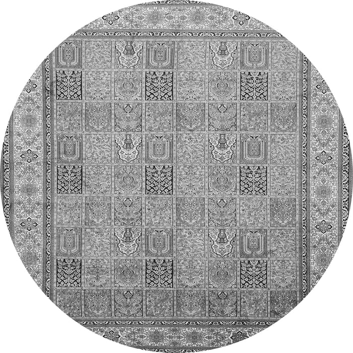 Square Persian Gray Traditional Rug, tr998gry
