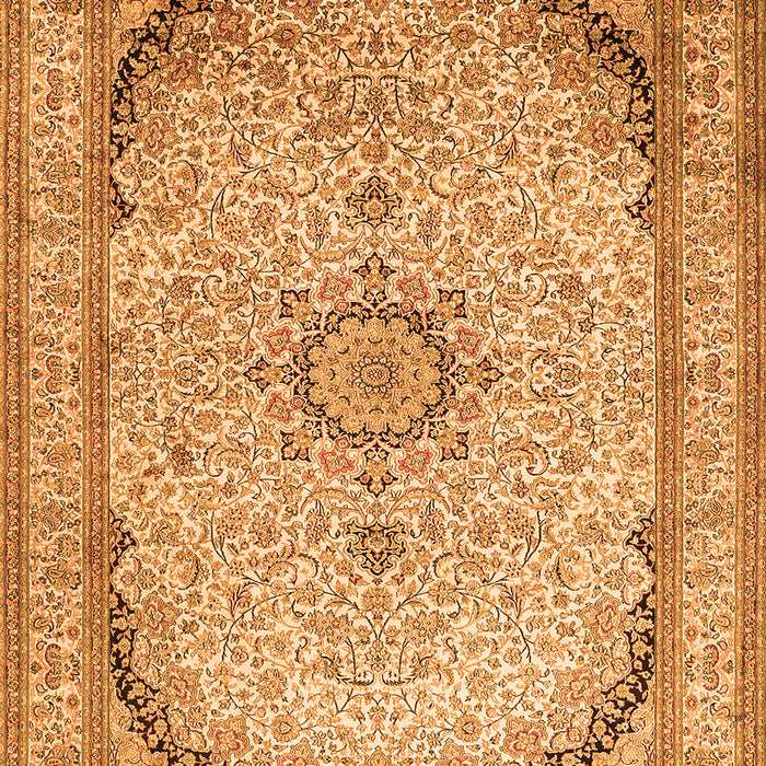 Medallion Orange Traditional Rug, tr999org