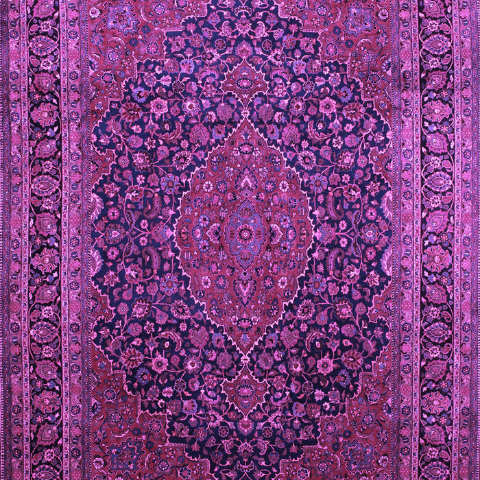 Machine Washable Medallion Purple Traditional Area Rugs, wshtr99pur