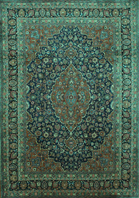 Medallion Turquoise Traditional Rug, tr99turq