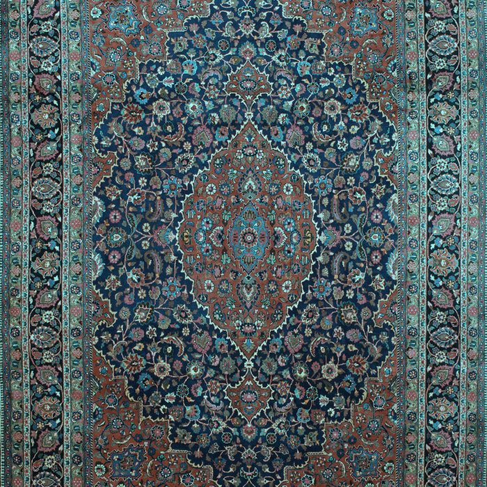 Medallion Light Blue Traditional Rug, tr99lblu