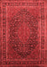 Medallion Red Traditional Area Rugs