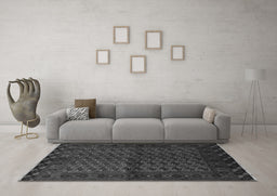 Machine Washable Southwestern Gray Country Rug in a Living Room,, wshtr9gry