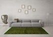 Machine Washable Southwestern Green Country Area Rugs in a Living Room,, wshtr9grn