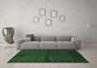 Machine Washable Southwestern Emerald Green Country Area Rugs in a Living Room,, wshtr9emgrn