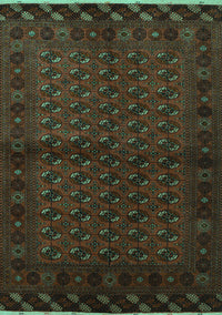 Southwestern Turquoise Country Rug, tr9turq