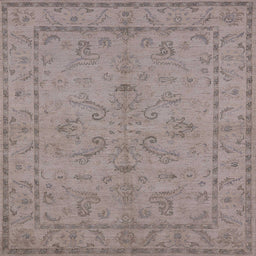 Square Machine Washable Industrial Modern Rose Dust Purple Rug, wshurb1000