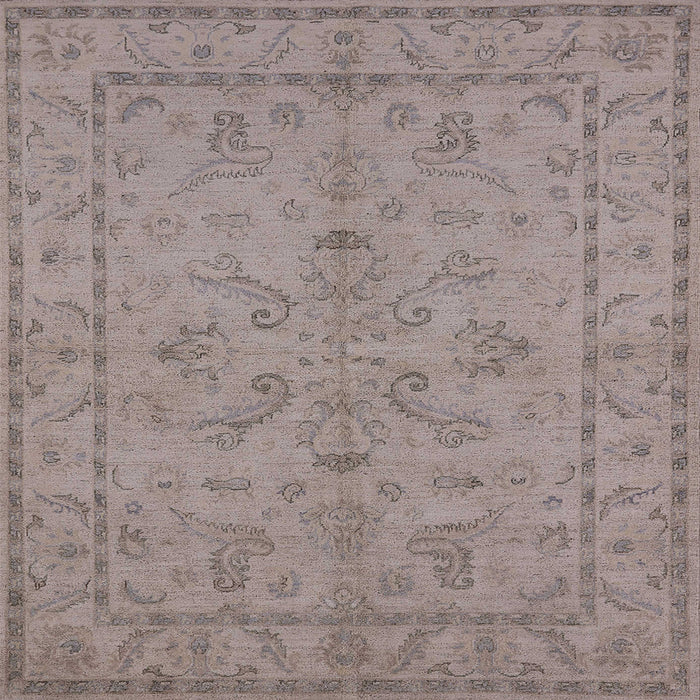 Square Machine Washable Industrial Modern Rose Dust Purple Rug, wshurb1000