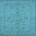 Square Oriental Light Blue Traditional Rug, urb1000lblu