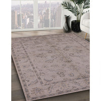 Mid-Century Modern Rose Purple Oriental Rug, urb1000