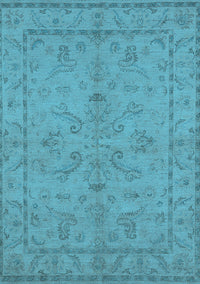 Oriental Light Blue Traditional Rug, urb1000lblu