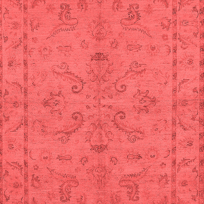 Machine Washable Oriental Red Traditional Rug, wshurb1000red