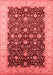 Oriental Red Traditional Area Rugs