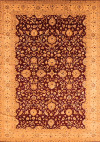 Oriental Orange Traditional Rug, urb1001org