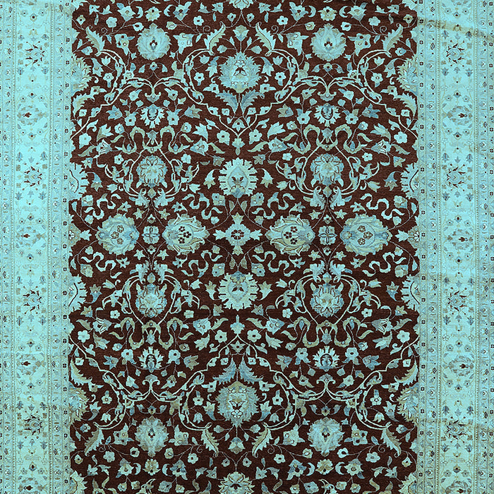 Oriental Light Blue Traditional Rug, urb1001lblu