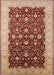 Machine Washable Industrial Modern Tomato Red Rug, wshurb1001