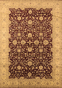 Oriental Brown Traditional Rug, urb1001brn