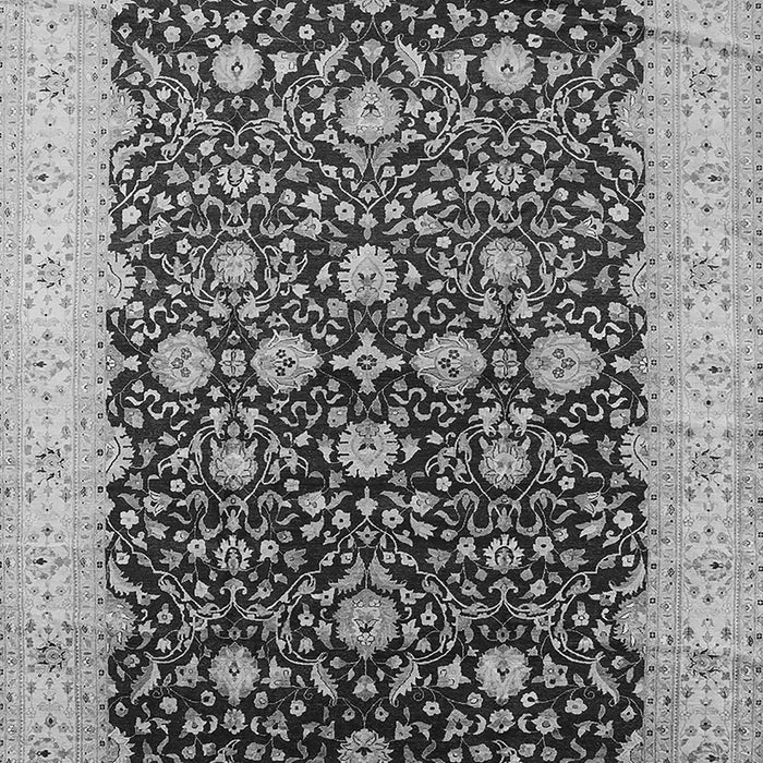 Machine Washable Oriental Gray Traditional Rug, wshurb1001gry